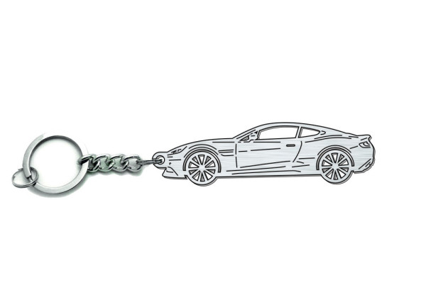 Keychain Aston Martin Vanquish II 2012-2018 - (type STEEL)